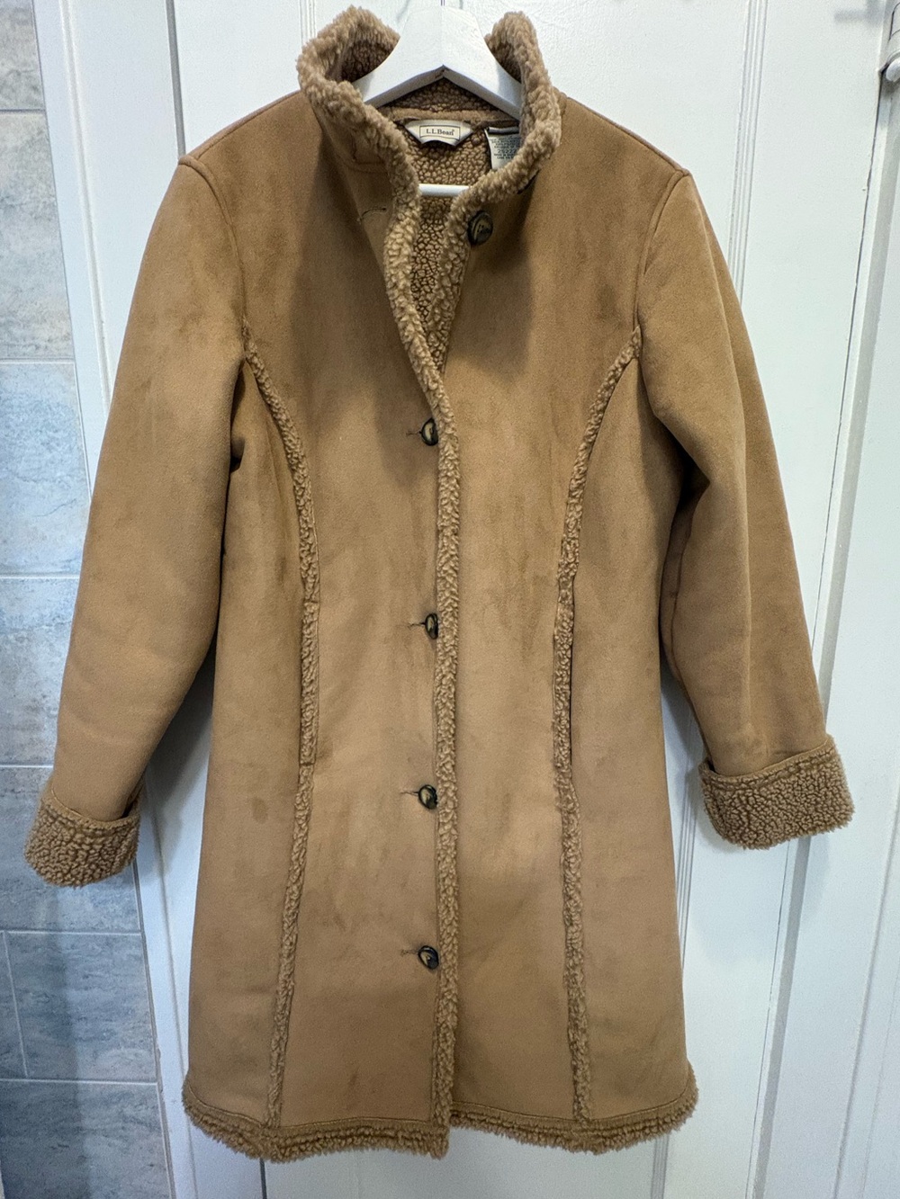 LL Bean Faux Shearling Coat - Classic Winter Jacket